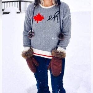 Cotton Country 'Canada Eh' Sweater SZ S